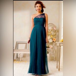 Alfred Angelo one shoulder modern bridesmaid gown